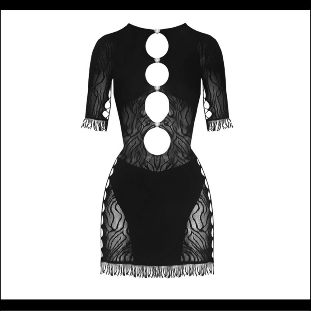 BLACK POSTER GIRL DRESS!